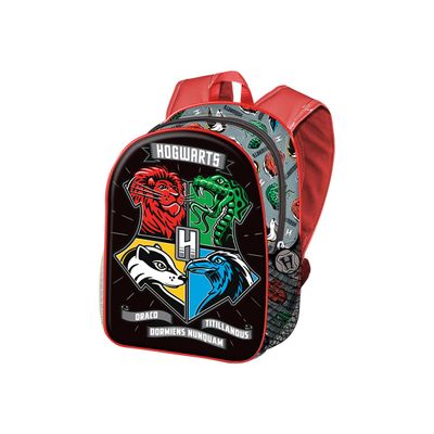 8445118027181-Sac à dos maternelle Harry Potter Dark Shield 3D - 1 compartiment - noir - Karactermania-Angle droit-0