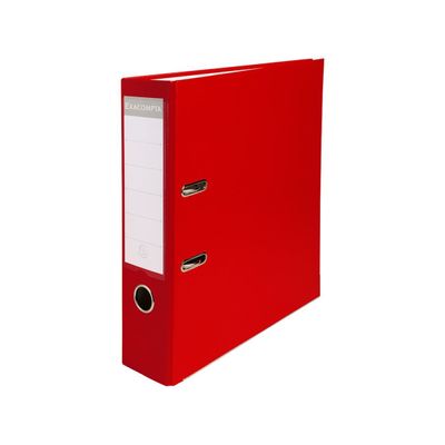 4010960918433-Exacompta - Classeur à levier - Dos 80 mm - A4 - pour 600 feuilles - rouge--0