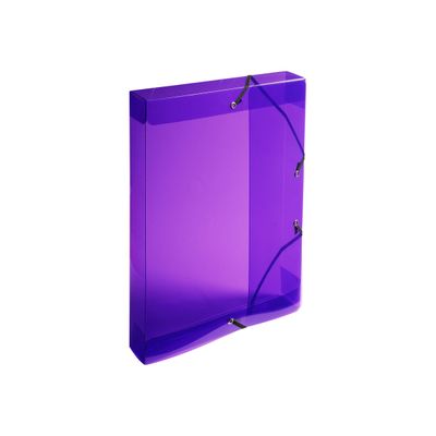 3130630596103-Exacompta Crystal - Boîte de classement plastique - dos 40 mm - disponible dans différent-Angle gauche-0