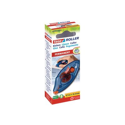 4042448110756-Tesa ecoLogo - Roller de colle - 8.4 mm x 8.5 m - permanent-Angle gauche-0