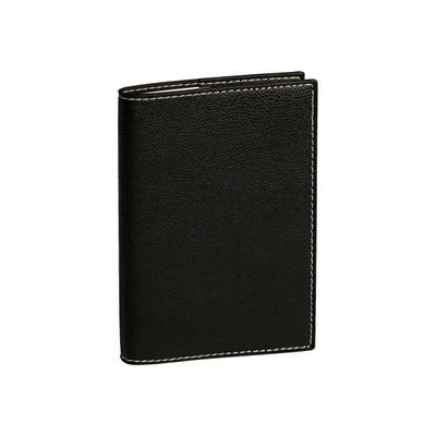 3371010489503-Quo Vadis Club 10 - Répertoire carnet d'adresses 7 x 10 cm - ligné - noir-Angle gauche-0