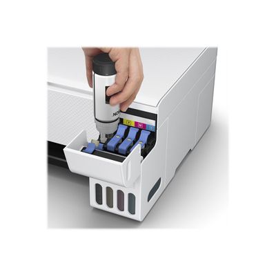 8715946684253-Epson EcoTank L3256 - imprimante multifonction jet d'encre couleur A4 - USB, Wi-Fi - blanc-Gros plan-12