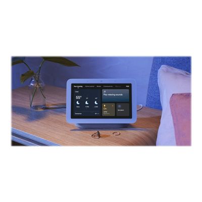 0193575023694-Google Nest Hub (2nd Gen) -  écran connecté avec assistant google - Wifi et bluetooth - charbon-Avant-4