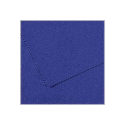 3148953212648-Canson Mi-Teintes - Papier à dessin - 50 x 65 cm - bleu outremer-Avant-0