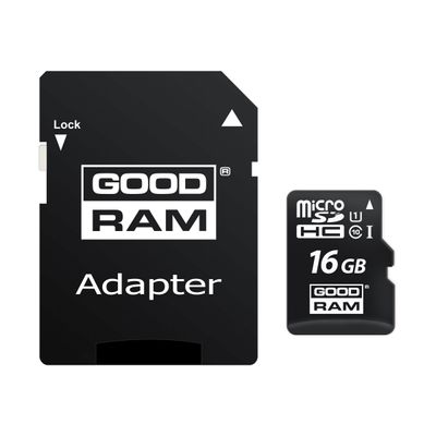 5908267930137-Goodram - carte mémoire 16 Go - Class 10 - micro SDHC - UHS-I U1-Avant-0