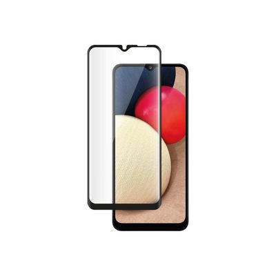 3571211454083-BigBen CONNECTED - verre trempé pour Samsung A02S - noir-Avant-0