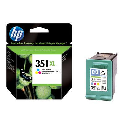 808736844864-HP 351XL - 3 couleurs - cartouche d'encre originale (CB338EE)-Angle droit-1