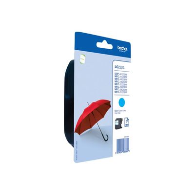 5014047566882-Brother LC225XL - cyan - cartouche d'encre originale-Angle gauche-0