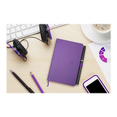 3020120115160-Oxford Signature - Carnet de notes 9 x 14 cm - petits carreaux - disponible dans différentes cou-Avant-12