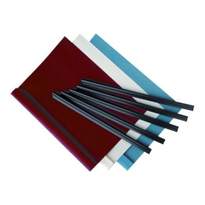 043859655533-Fellowes - 50 Baguettes à relier - 12 mm - jusqu'à 120 feuilles - noir-Avant-3