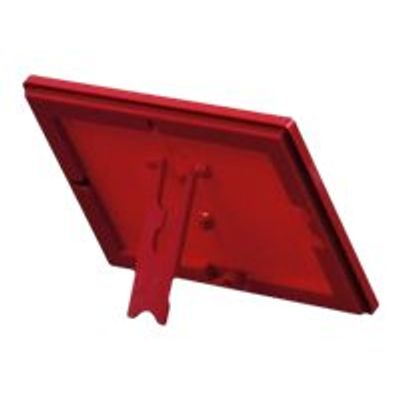3660412031428-Promocome Ecoframe - Cadre porte-affiche clippant à poser ou à fixer au mur - A4 - rouge-Arrière-1
