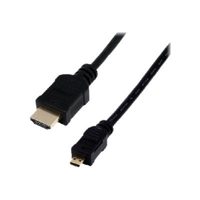 0000006138929-MCL Samar - câble HDMI haute vitesse avec ethernet type A (M) vers micro HDMI type D (M) - -Angle droit-0