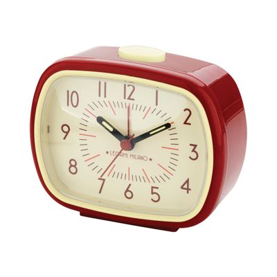 8058093949524-Legami - Horloge réveil rétro - rouge-Angle droit-0