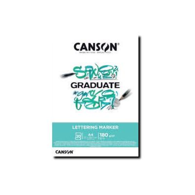3148950060709-Canson Graduate Lettering Marker - Bloc dessin - 20 feuilles - A4 - 180 gr-Avant-0