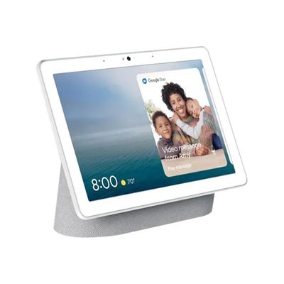0842776110022-Google Nest Hub Max - écran connecté avec assistant google - Wifi et bluetooth - galet-Angle gauche-4