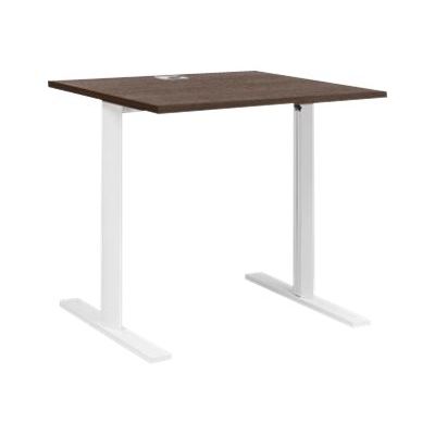 2012349337653-Bureau - YES ! - 80 cm - pieds fixes blancs - Chêne royal-Angle gauche-0