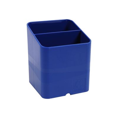 9002493099432-Exacompta Pen-Cube - Pot à crayons bleu royal-Angle gauche-1