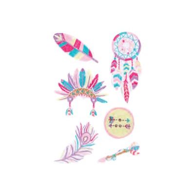 3532431950526-Graine Creative - lot de 6 patchs textiles thermocollants motif etnique-Avant-0