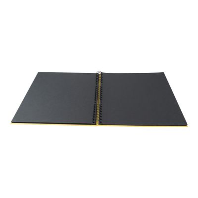 3130630151203-Exacompta Milano - Album photos 32 x 32 cm - 60 pages - jaune-Avant-3