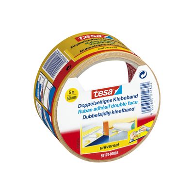4005800008658-Tesa - Ruban adhésif d'emballage double face - 50 mm x 5 m-Angle gauche-0