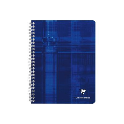 3329680872200-Clairefontaine - Cahier à spirale 17 x 22 cm - 100 pages - petits carreaux (5x5 mm) - disponible dans-Avant-2