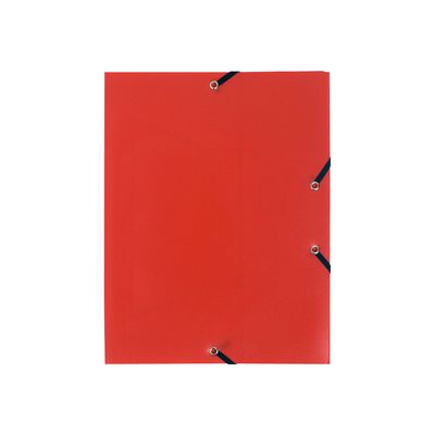 3130630559054-Exacompta - Chemise polypro à rabats - A4 - pour 150 feuilles - rouge-Avant-0