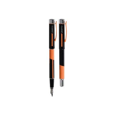 3219912664607-Vuarnet Aspen Sport - Parure de stylo à bille et stylo plume - orange et noir-Avant-0