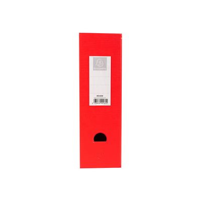 3130632901653-Exacompta - 10 Porte-revues polypro - dos 100 mm - rouge - livrés à plat-Avant-1