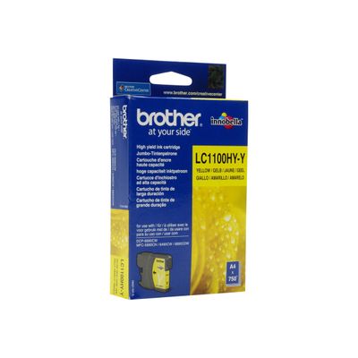 4977766659901-Brother LC1100XL - jaune - cartouche d'encre originale-Angle gauche-3