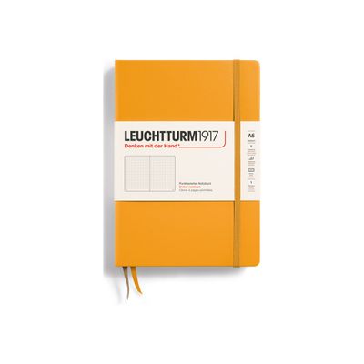 4004117587979-Leuchtturm1917 - Carnet de notes rigide A5 - pointillés - orange-Avant-0