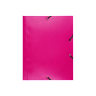 3130630559207-Exacompta - Chemise polypro à rabats - A4 - pour 150 feuilles - fuchsia opaque-Avant-0