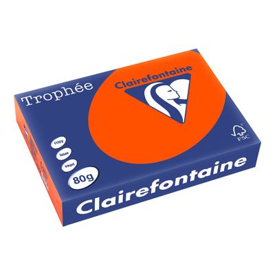 3329680187304-Clairefontaine Trophée - Papier couleur - A4 (210 x 297 mm) - 80 g/m² - Ramette de 500 fe-Angle gauche-0