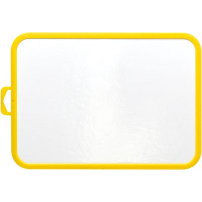 3086120002107-BIC - Ardoise Velleda blanche - 19 x 26 cm - double face grands carreaux (seyes) - cadre jaune--1