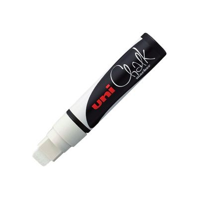 4902778170243-UNI CHALK - Marqueur craie - pointe extra large - blanc-Angle gauche-0