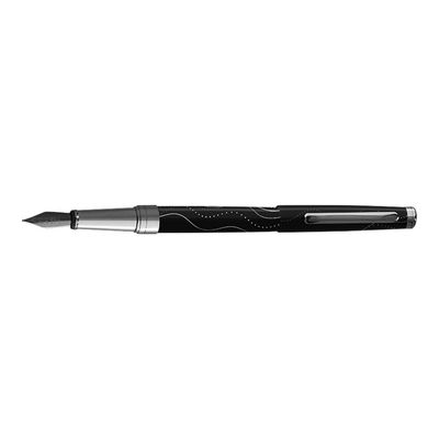 3108722401833-Oberthur Astrée - Stylo plume noir-Angle gauche-0