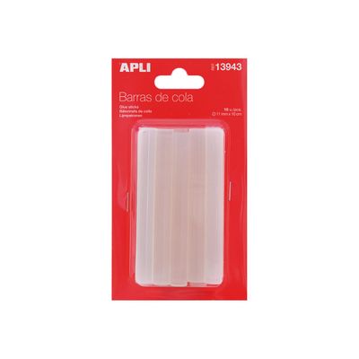 8410782139430-APLI kids - 10 bâtons de colle pour pistolet à colle - transparent-Avant-0