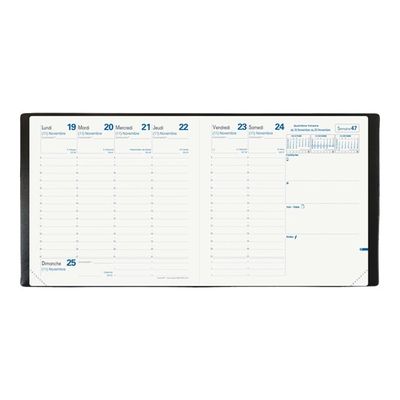 3371010290925-Agenda Equology - 1 semaine sur 2 pages - 16 x 16 cm - noir - Quo Vadis-P_79150971_1-1