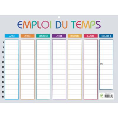 3660942037426-Emploi du temps Multicolore 29,5 x 22 cm - Exacompta-P_79374669_1-0