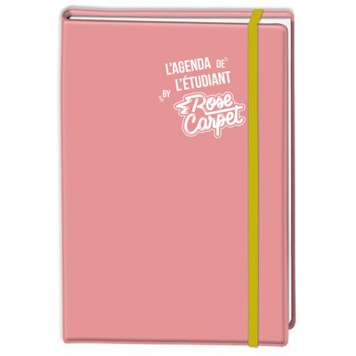 3664447055039-Agenda à élastique gommé Rose Carpet - 1 jour par page - 12,5 x 17,5 cm - 2 décors au c-P_79436054_3-2