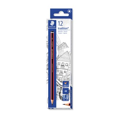 4007817104385-STAEDTLER Tradition - Crayon à papier - 4B - 2 mm--1