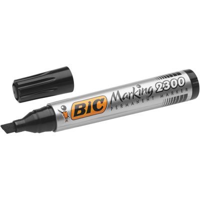 3086120123048-BIC MARKING 2300 - Pack de 4 marqueurs permanents - pointe biseau - couleurs assorties--2