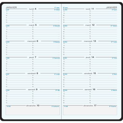 3660942016698-Agenda de poche Winner SL 17 - 1 semaine sur 2 pages - 9 x 17,5 cm - disponible dans différentes coule--3