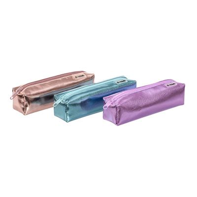 3135258586611-Trousse rectangulaire Silver - 1 compartiment - 5 coloris disponibles - Viquel--0