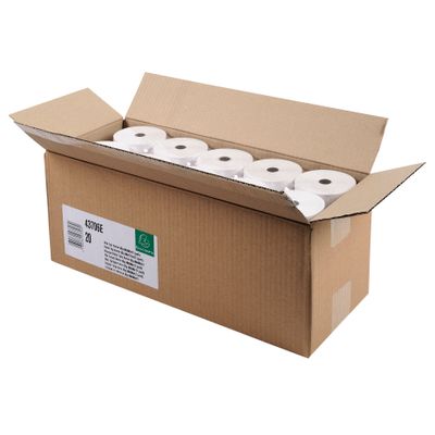 3130632437060-Exacompta - 20 Bobines thermiques - rouleaux caisses - 80 x 70 x 12 mm - sans Bisphénol A - 72 m--3