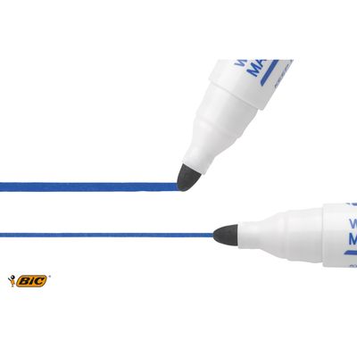 3086129999637-BIC VELLEDA 1701 - Marqueur effaçable - pointe ogive - rouge--3