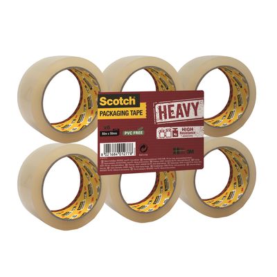 8021684012785-Scotch -  Pack de 6 - Rubans adhésifs résistants - 50 mm x 66 m - transparent--0