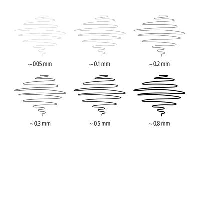 4007817308356-STAEDTLER pigment liner - 6 Feutres fins - noir - différentes tailles de pointes--2