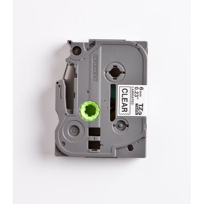 4977766684750-Brother TZe111 - Ruban d'étiquettes auto-adhésives - 1 rouleau (6 mm x 8 m) - fond transparent écrit--2