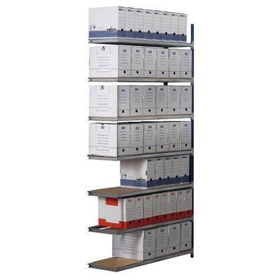 3660141140286-Paperflow Rang'Eco - Rack à étagère - élément suivant - 100 x 200 x 34 cm--0