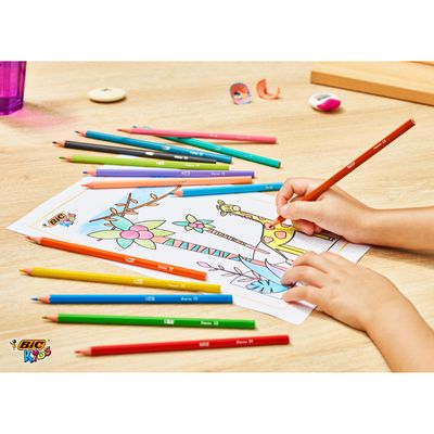 3270220022510-BIC Kids Tropicolors 2 - 24 Crayons de couleur--4